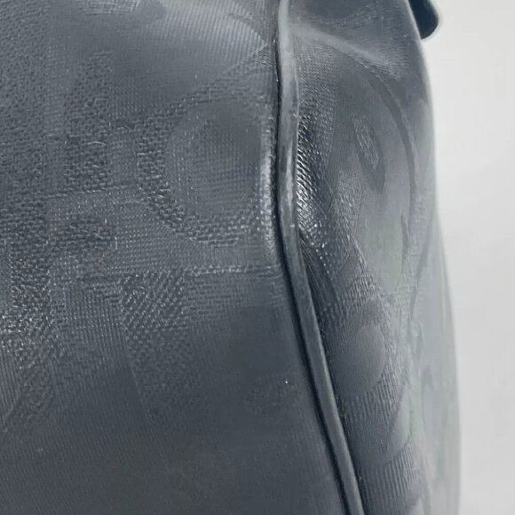 Dior vintage Trotter Hand Bag Tote Bag Duffle Bag Leather/PVC Black - Picture 7 of 13